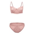 thumbnail image 6 of HUPOM Cotton Seamless Underwear Women Underwear For Women High Waist Casual None Elastic Waist Pink 2XL, 6 of 9