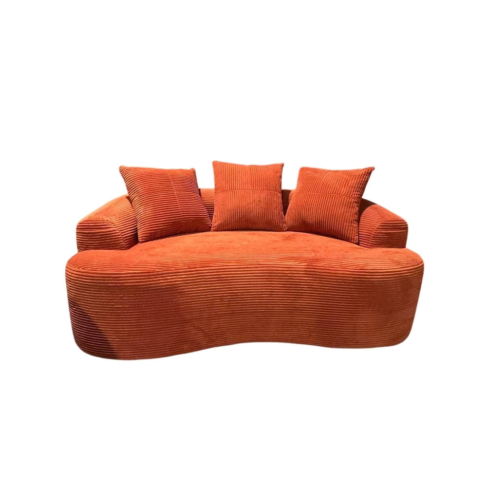 65.35" Curved Loveseat Sofa for Living Room