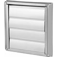 thumbnail image 2 of Louvered Exhaust Vent With Anti-Draft Gravity Flaps, Exterior Wall Vent For Rust-Free Performance And Cold Air Entry Prevention, 2 of 5