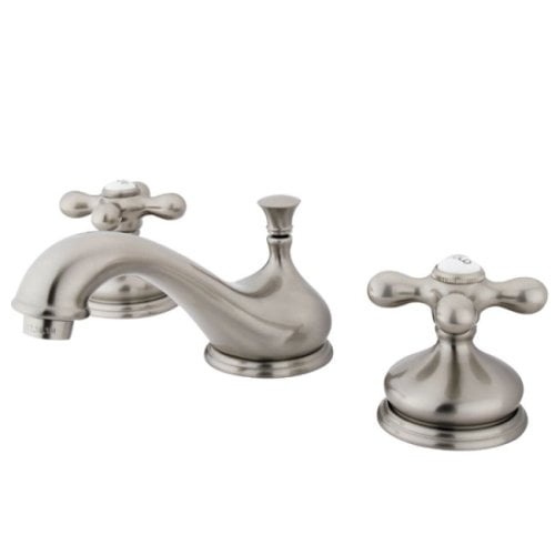 Kingston Brass Heritage Two Handle 8" to 16" Widespread Lavatory Faucet with Brass Pop-up