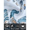 thumbnail image 7 of Christmas Gnomes Cloth Napkins Set of 6 Reusable Dinner Napkins, Winter Xmas Balls Snowflake Light Blue Cocktail Napkin Washable Table Napkins for Wedding/Holiday Party/Baby Shower 20"x20", 7 of 7