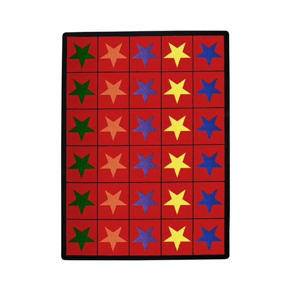 Kid Essentials - Early Childhood Star Space - Rectangle - 7'8" x 10'9" - Multi