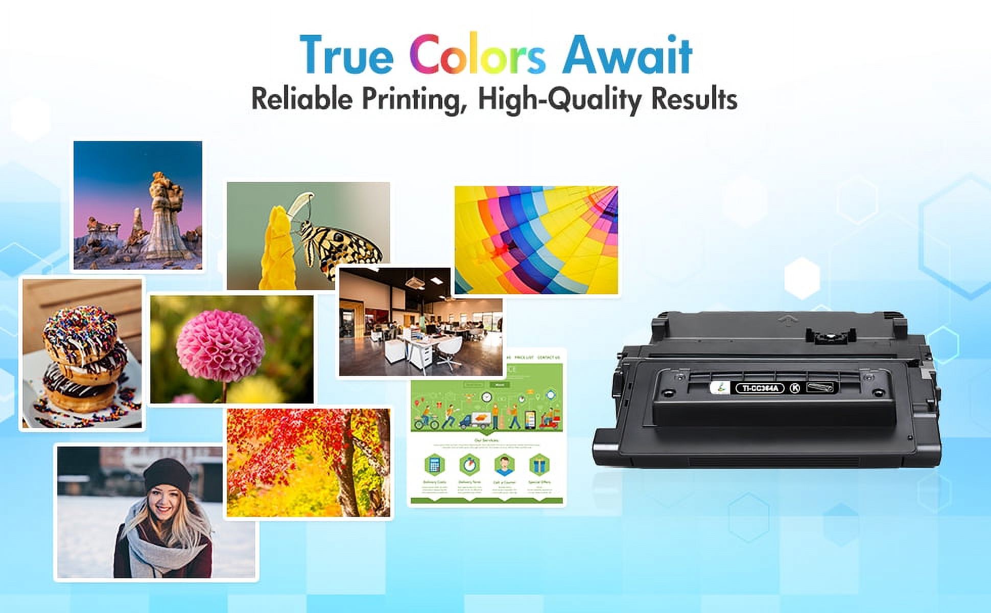 6-Pack High Yield Black Toner Cartridge CC364A 64A For HP LaserJet P4014/P4015