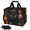 Multicolor 4, variant on Sports Baseball Reusable Grocery Bag 33L Large Foldable Shopping Bag with Detachable Shoulder Strap & Mesh Pockets, for Beach Camping Travel, Checkerboard