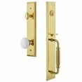 thumbnail image 2 of Grandeur Fifth Avenue F Grip Dummy Handleset with Hyde Park Interior Knob, 2 of 5