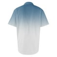 thumbnail image 4 of Yiaimeir Men's Gradient Short Sleeve Button-Up Shirt Casual Summer Ombre Design with Chest Pocket, Perfect for Everyday Wear，Size S-2XL, 4 of 4