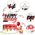 thumbnail image 7 of Have A Killer Halloween Theme Happy Birthday Cake Topper & Cupcake Toppers Set for Bloody Scary Birthday Supplies for Girls Boys, Horror Halloween Theme Birthday Party Decorations, 7 of 7