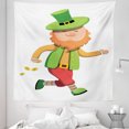 thumbnail image 1 of St Patricks Day Tapestry, Leprechaun with Gold Coins Irish Folk Magic Character Celtic Myth Cartoon, Fabric Wall Hanging Decor for Bedroom Living Room Dorm, 5 Sizes, Multicolor, by Ambesonne, 1 of 1