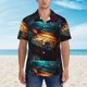 thumbnail image 2 of Fotbe Underwater Treasure Chest Camisa Hawaiana para Hombre Unisex – Camisa Casual de Verano con Botones de Manga Corta de Algodón y Lino,Large, 2 of 7