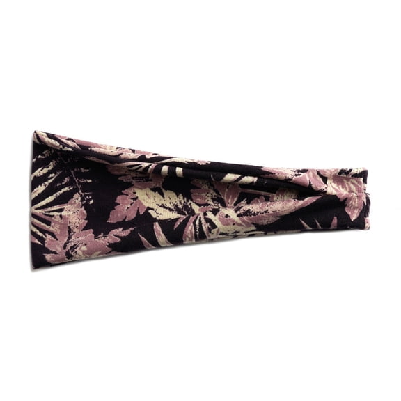 Gymayou Printed Stretch Sport Headbands Yoga Headband for Women Men Fashion Headband Wine