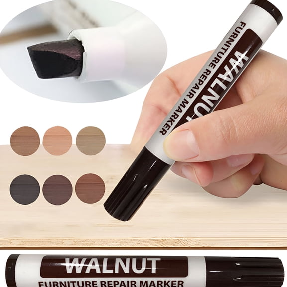 VELIMO 2.5 ml Furniture Repair Pen Touch Up Markers for Wood Stain Remover,Wood Floor Scratch Repair