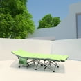 thumbnail image 5 of Portable Camping Cot with Mattress, Folding Sleeping Cot Heavy Duty Fold Up Camp Bed, Green, 5 of 8