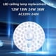 thumbnail image 2 of PANEL de anillo LED de 36 W, 24 W, 18 W y 12 W, luz circular, CA 220 V, placa de techo LED, placa de lámpara circular, chip de repuesto para lámpara de techo LED, 2 of 5
