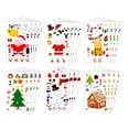 thumbnail image 1 of 24 piezas de combinación libre de de Navidad autoadhesivas, álbum de recortes de bricolaje, tarjeta, 1 of 8