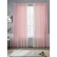 thumbnail image 2 of Pink Beige Striped Sheer Curtains 96 Inch Length 2 Panels Set, Modern Farmhouse Retro Lines Voile Window Treatment Semi Sheer Long Curtains Drapes for Bedroom/Living Room/Kitchen 52"x96"x2, 2 of 7