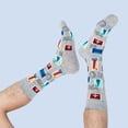thumbnail image 3 of Vestido para hombre Socks BISOUSOX, divertido y colorido, talla 9-12, 3 of 6