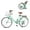 Green, variant on Bstjewey Folding Ladies 26inch Beach Cruiser Bicycle,White