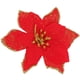 thumbnail image 2 of Wosthever Paño árbol de Navidad decorativo flor falsa moda brillante hogar jardín fiesta Artificial Festival flores Decoración Kits de decoración para fiestas rojo navideño, 2 of 6