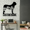 thumbnail image 4 of Craftnamesign Custom FLoral Mastiff Metal Wall Art, Personalized Flower Dog Lover Name Sign, 4 of 5
