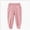 A01-Pink, variant on 3-4T Boys Girls Soft Solid Joggers,Unisex Toddler ELastic Waist Cute Solid Casual Loungewear Pants,Elastic Cuff Pocket Sweatpants Fall Winter Cloths for 12 Months 2T 3T 4T 5-8Y,Khaki