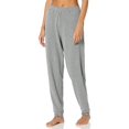 thumbnail image 1 of HUE Women's Solid French Terry Cuffed Long Lounge Pant with Pockets, 1 of 2