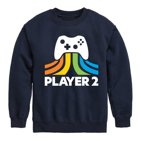 Instant Message - Dad & Son Matching Set - Player 1 & 2 - Men's & Kids Crew Neck Fleece Pullover