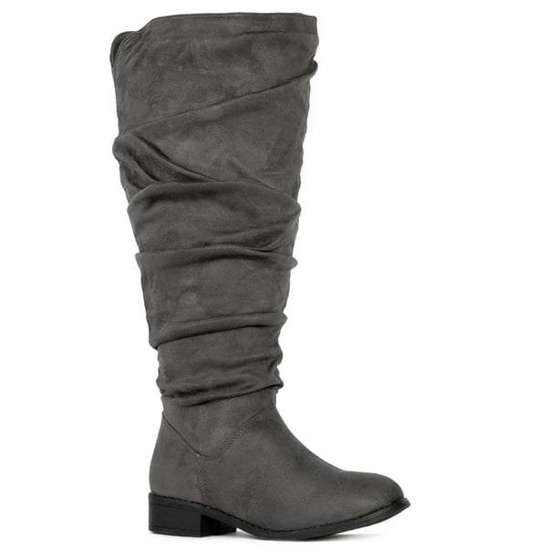 slouchy pull on boots