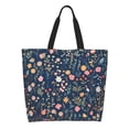 thumbnail image 3 of Large Capacity Single Shoulder Shopping Bag 19.7×15.7×5.9in Main Pocket Large To Accommodate Your Daily Needs Can Be Portable Can Be A Single Shoulder Back Flowers (14), 3 of 8