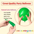 thumbnail image 4 of 100 Pcs Dark Green Balloons Latex Party Balloons 12 inch Round Helium Balloons for Dark Green Themed Christmas Green Balloon ,with 2 Ribbons, 4 of 7