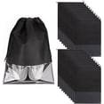 thumbnail image 1 of Bolsa de viaje para zapatos, 20 unidades, impermeable, a prueba de polvo, con ventana transparente, 1 of 5