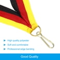 thumbnail image 3 of Uxcell Award Neck Ribbons with Snap Clips, Polyester Striped Medal Lanyards Ribbon, Black Red Yellow 10Pcs, 3 of 6