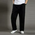 thumbnail image 5 of Pantalones para hombre, pantalones casuales holgados, rectos, con bolsillos anchos, estilo coreano, ropa de calle elegante, venta de tendencia, holgados, nuevos en poliéster, 5 of 5