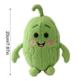 thumbnail image 2 of Giant Bitter Gourd Plush Toy Realistic Vegetable Pod Pillow Soft Polyester Stuffed Plant Doll for Home Decor and Hugging Birthday Holiday Gift, 2 of 2