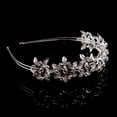 thumbnail image 4 of Wedding Bridal Rhinestone Decorated Hair Barrettes / Hairband / Hair Loop (Sliver), 4 of 5