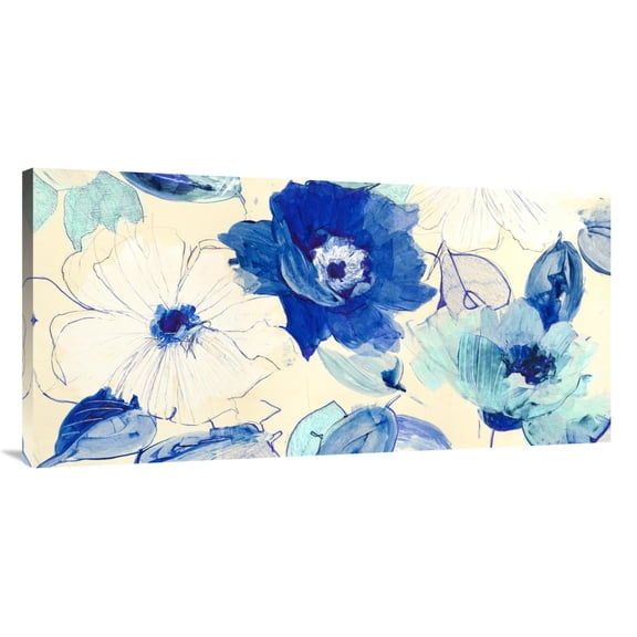 Global Gallery's 'Toile Fleurs' by Kelly Parr Stretched Canvas Wall Art