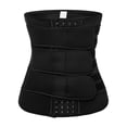 thumbnail image 2 of FANNYC Women's Sweat Waist Trainer Corset Trimmer Belt Waist Cincher Body Shaper Strengthen Tummy Control Postpartum Shapewear With 7 Steel Bone-4 Hooks-3 Belts, 2 of 8