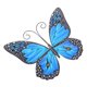 thumbnail image 2 of Decoración de pared de mariposa de Metal, decoración artística de pared para valla al aire libre, colgante para jardín, patio, sala de estar, dormitorio, Patio, balcón, 2 of 5