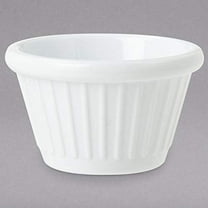 G.E.T. Enterprises F-615-W 1.5 oz. Fluted Ramekin, Break Resistant, Melamine, White (Pack of 12)