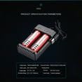 thumbnail image 4 of NARABB Two Slots Universal Battery Charger for Rechargeable Batteries 18650 26650, 4 of 9