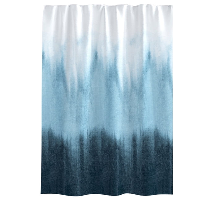 Ensemble de Rideaux de Douche en Tissu Bleu Style Moderne pour Salle de Bain Séchage Rapide et Lavable Décor pour Baignoire Douche Doublure de Rideau de Bain Polyester Facile à Nettoyer Contemporain