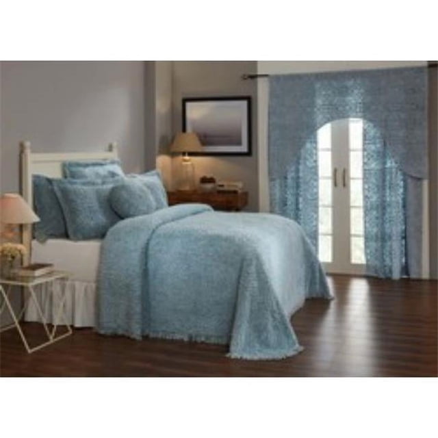 Better Trends BSWRDOBL Collection Anneau de Mariage Couvre-Lit Taille Complète-Double, Bleu