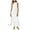 White, variant on TSADFHJI Wool Skirt Long Women's Solid Color Neck Slim Fit Wrap Dress Elegant Party Evening Dress L Black