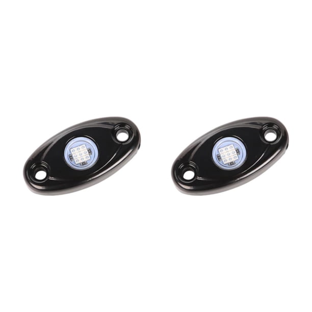 Scienceny Ed rock para atv todoterreno, coche, barco, lámpara trasera, luces de bajo brillo, luces de chasis, rejilla todoterreno de Luz azul 2piezas