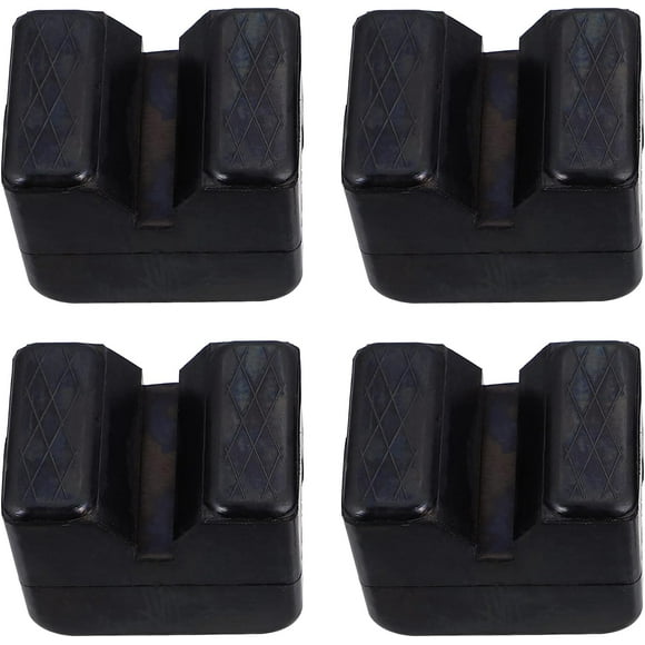 HWZWT 4 piece set jack pads floor jack adapter jack adapter rubber jack stand rubber jack stabilizer floor jack protector rubber floor equipment black 4 piece set jack pads floor jack a
