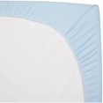 thumbnail image 2 of American Baby Company 2 Pack 100% Natural Cotton Jersey Knit 18 x 36 Cradle Sheet - Fitted, Blue, Soft Breathable, for Boys and Girls, 2 of 3