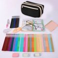 thumbnail image 5 of HOMEIORA Large Pencil Case Pouch, Pencil Box Holder Organizer with 4 Compartments, Pen Bag Wide Opening, with A Transparent Compartments - Black, 1 Pack, 5 of 6