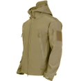 thumbnail image 1 of REDHOTYPE Men's Outdoor Waterproof Soft Shell Hooded Tactical Jacket Warm Fleece Military Hiking Jacket, 1 of 2