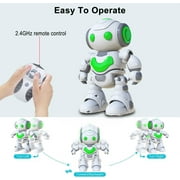 Babyltrl Robot Toy for Kids,RC Intelligent Electronic Dancing Robot with Music / Light for Age 3-6 Boys Girls,White