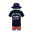 thumbnail image 1 of CONJUNTO 3PZS PARA BEBO TRAJE DE BAÑO, PLAYERA Y SOMBRERO REVERSIBLE MAUI AND SONS 134859, 1 of 8