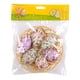thumbnail image 2 of Set de decoración colgante de huevos de Pascua | Huevos de espuma artificial con cesta tejida | Huevos coloridos y realistas para fiesta de Pascua, centro de mesa, uso interior y exterior | 6 huevos, 2 of 3